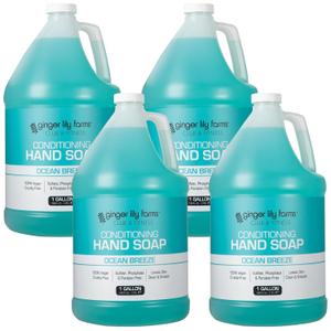 Ginger Lily Farms Club & Fitness Hand Soap, 128oz/4pk, Ocean Breeze