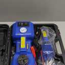 Electric Car Jack kit 5 Ton 12V Electric Floor Jack Lift for Vehicle, Electric Hydraulic Jack Auto Repair Tool Set with Built-in Inflator and Impact Wrench for SUV Sedan Truck Tire Change Blue