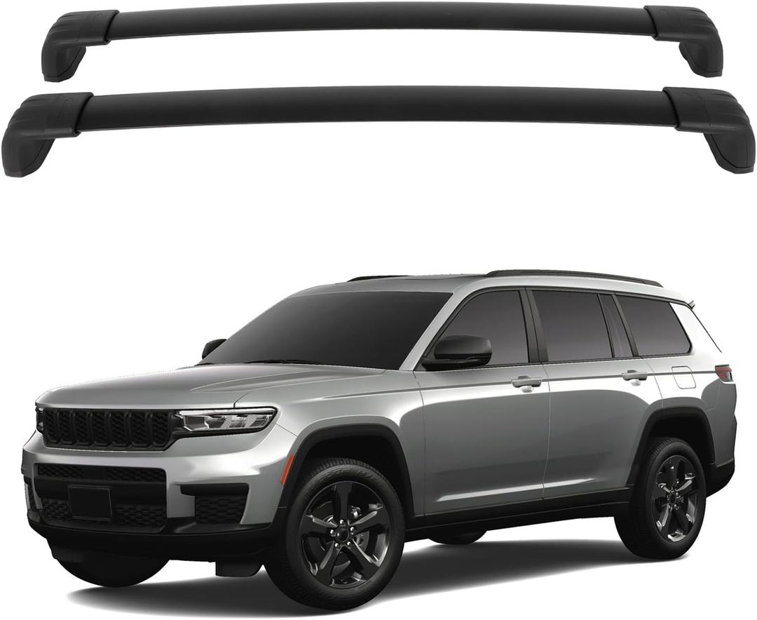 OCPTY Roof Rack Cross Bars Fit For Jeep For Grand Cherokee 2013 2014 2015 2016 2017 2018 2019 2020 2021 2022 2023 Luggage Racks Rooftop Cargo Carrier Bag Luggage Kayak Canoe Bike Snowboard Skiboard