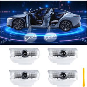 Car Door Lights Logo Projector Puddle Lights Compatible with Infiniti G Q50L Q50 Q60 Q70 M EX QX50 QX50 QX70 QX80 Accessories, No Fade 4K-HD Car Welcome Lights(4 Pack)
