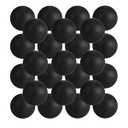 SEEVOR 28 Pack Balls Table Tennis Balls 40mm Color Plastic Balls Bulk Washable Small Game Balls for Party Decoration Handcrafted Art Carnival Pool Games Pet Toy (Black)