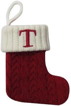 St. Nicholas Square Mini Christmas Stocking - Letter T St. Nicholas Square Mini Christmas Stocking - Letter T