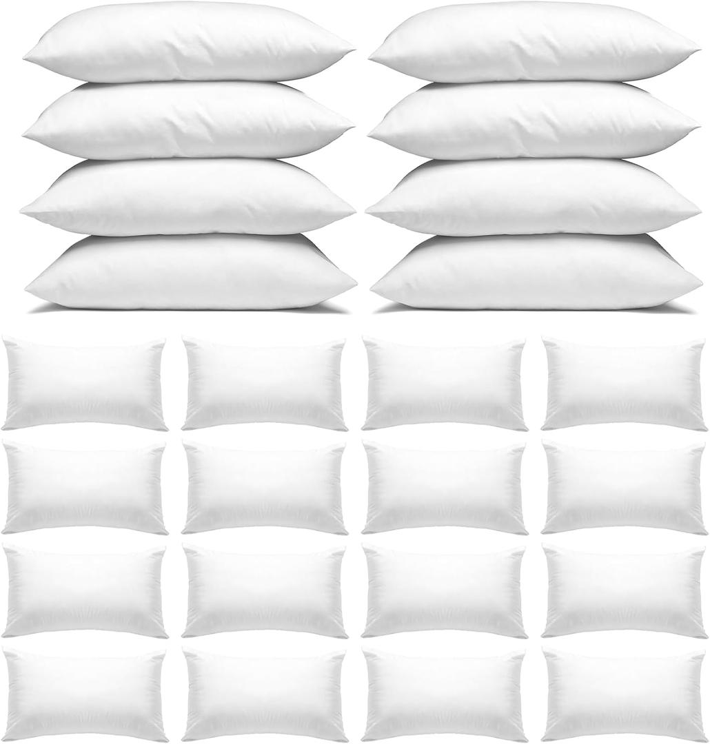 Bulk Pillows 24 Pack Queen Size, Pillows in Bulk for Hotel 30 x 20 Inch, Hotel Pillows Standard Bed Pillows for Sleeping, White Pillow for Guest Room Dorm Apartment
