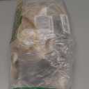 Ombre Blonde Wig with Bangs,Blonde Highlight Wavy Wigs for Women,Shoulder Length Curly Synthetic Hair Wig for Party Daily Use 18IN