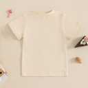 Happy Birthday Girl Boy T-Shirt One/Two/Three/Four/Five/Six Year Old Tee Shirt Toddler Cake Smash Outfit for Kids (Yellow Cake, 4-5 Years) (Beige)