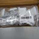Square White Cabinet Knobs - Single Hole Drawer Knobs - 10 Pack White Cabinet Knobs - Square Dresser Knobs Dresser Handles Closet Door Knobs - Kitchen Cabinet Pulls - Cabinet Hardware