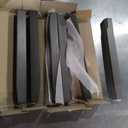 6-Piece Wooden Dining Table Set, Dining Table Set for 6, Including 1 Dining Table, 4 Upholstered Chairs and 1 Bench, Wooden Legs Dining Table, Table Set for Dining Room, Grey