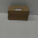 Acrylic Sign Holder 4 x 6 - Wedding Table Number Holder with Wood Base, Double Sided Picture Frames, 6Pack Clear Table Menu Display Stand for Centerpiece,Decoration,Party,Restaurants Office Store