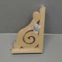 Ekena Millwork BKT01X06X08BURW Bulwark Wood Brackets, 1 1/2"W x 6"D x 8 1/2"H , Rubberwood