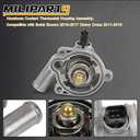 Upgraded Aluminum Engine Coolant Thermostat Housing Assembly Compatible With Buick Encore 2013-2020 Chevy Cruze Sonic Trax 2011-2016 1.4L Replace 55579010