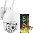 Cameras for Home Security 4MP HD, Hosafe WiFi Security Cameras Wireless Outdoor, Outdoor Camera Wireless, Floodlight Motion Detection, Pan Tilt Auto Tracking, Two Way Audio, Color Night Vision, IP66