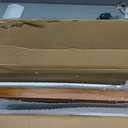 Adjustable Dog Ramp for Bed - 48" Long Foldable Wooden Ramp for Dogs to Get on Bed, Couch, or Car with 16.5" Wide Walking Space (Walnut Wood with Gray Carpet)