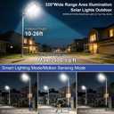 Solar Street Lights Outdoor Super Bright LED Solar Street Lamps Yard, 9800