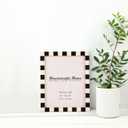 2 x Handicrafts Home 8x10 Picture Frames Pack of 2Manhattan Collection Resin Inlay Photo Frame, Decorative Frames for Wall & Desk, Boho Chic & Vintage Inspired Home Decor, Unique Handmade Photo Display