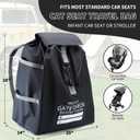 MOYAQI Stroller Travel Bag for Airplane, Gate Check Bag Backpack with Durable Nylon,Adjustable Carry Straps,Infant Carriers & Booster Seats (Black)