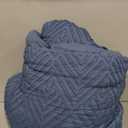 Litanika Super King Plus Comforter Ocean Blue, 3 Pc Tufted Boho Farmhouse Bedding Comforter Set, Lightweight Fluffy All Season Comforter (120x128In Comforter 2 Pillowcases)