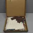 Christmas Stockings, 18 Inches Christmas Stocking with Name Tags Cable Knitted Stocking Decorations for Holiday Party Decor (2pcs Burgundy + 2pcs Green + 2pcs Ivory)