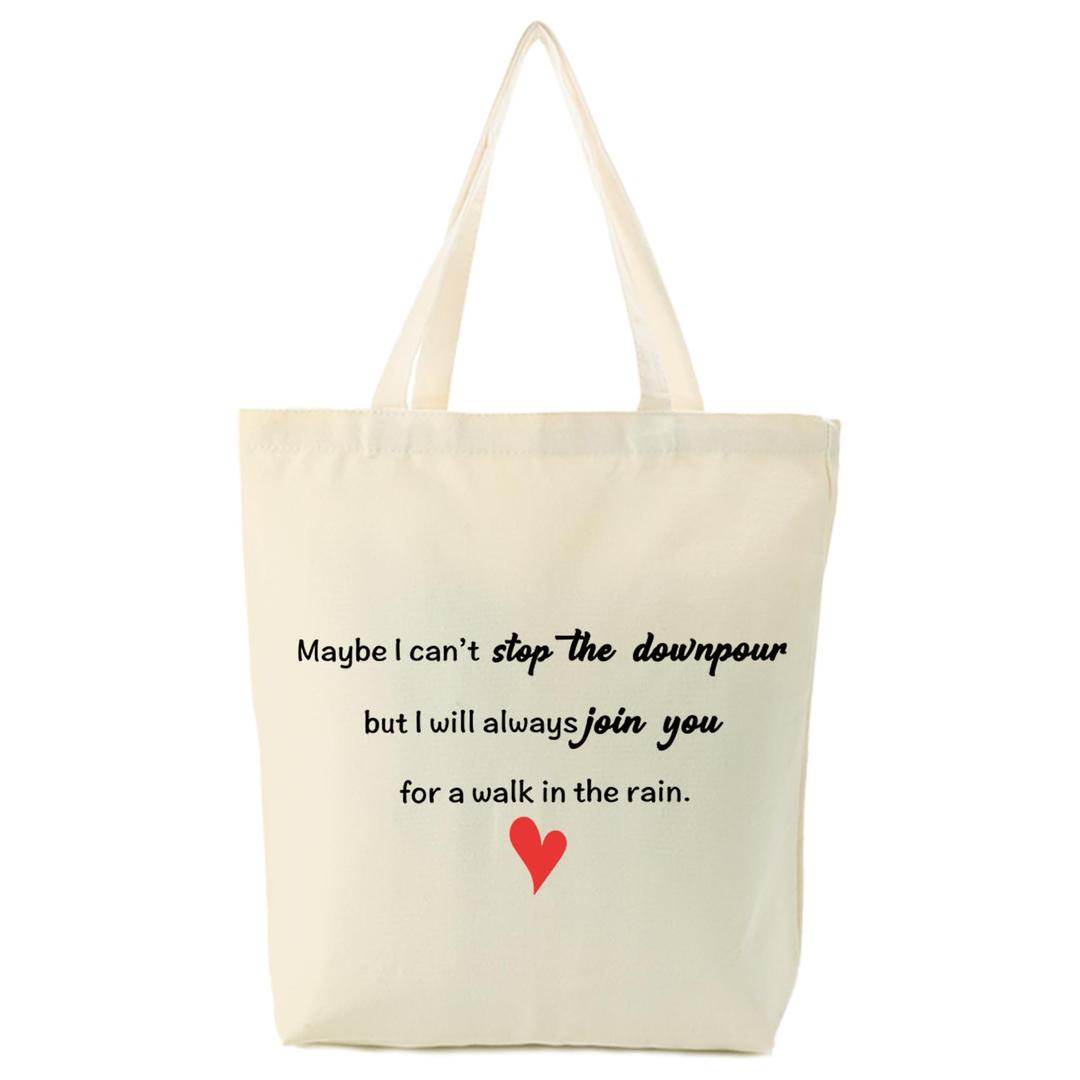 ZuEiiDop Friendship Canvas Tote Bag Gift for Bestie Tough Time Divorce Miscarriage Gift for Friend in Need BFF Sister Emotional Support Comfort Gifts for Women Reusable Grocery Beach Bag with Handles