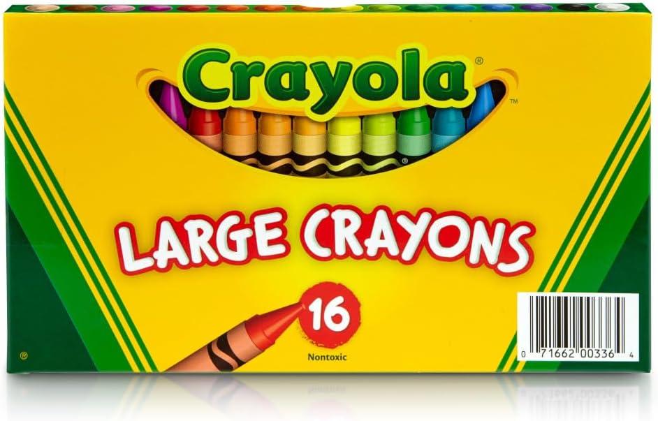Crayola Large Crayons, Classic Colors, 16 Count