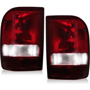 Boine Black Smoke Tail Light Compatible With 2006-2011 Ford Ranger Driver and Passenger Side Rear Light Brake Lamps Replaces TO2800153 TO2801153
