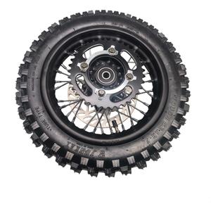 10" Rear Wheel Rim Tire Assembly for 50cc 110cc 125cc Dirt Bike tao TTR SSR CRF Apollo 12mm axle Includes 190mm Brake disc 80/100-10 Tire Tube With Brake Rotor and 420 Sprocket