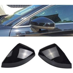 1 Pair Black Rearview Mirror Cover Carbon Fiber Side Mirror Covers Caps for Audi A3 S3 8V RS3 2013 2014 2015 2016 2017 2018 2019 (Glossy Black)