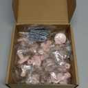 Ravinte 15 Pack Drawer Pulls 1-1/4 Inch Pink Kitchen Cabinet Knobs Solid Round Dresser Handles for Simple Cupboard Hardware