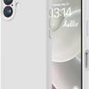 LOVE 3000 Designed for iPhone 16 Case, Premium Silicone with [Soft Anti-Scratch Microfiber Lining] Shockproof Protective Phone Case for Men Women Girls 6.1", White