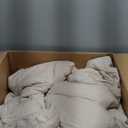 MUXHOMO 7 Pieces Queen Comforter Set, Seersucker Bed in a Bag Queen Size, All Season Luxury Bedding Set with Comforter, Flat Sheet, Fitted Sheet, Pillowcases & Shams, Beige (Queen (88"x88"))