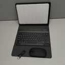 TUNKARMOR for iPad Air 13 inch (M2-2024, M3-2025) Case Keyboard and iPad Pro 12.9 inch (6th, 5th, 4th, 3rd Generation) Keyboard Case Built-in Pencil Holder with Mouse - Black