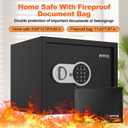 [ 1.2 Cu.ft. ]PATRON Fireproof Safe for Home,Digital Security Home Cabinet Safes for Money Cash Documents,Safe Box with Electronic Keypad,Removable Shelf for Office Business 1.2 Cu.ft.
