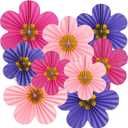 Purple Pink Paper Fans, Pink and Purple Paper Flower Birthday Decorations for Classroom, Birthdays, Baby Showers, Weddings