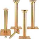 Biugaaufai 4 PCS House Floor Jacks Post Pole, 11" - 16" Adjustable House Jacks for Leveling, 4 ton Min and Max Height Capacity, Rugged Design, Ideal for Basement, Home Renovations