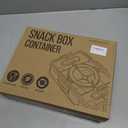 Travel Snack Container for Kids – Snackle Box with 8 Removable Compartments, Utensils and Recipe QR – Snack Box for Road Trips, Beach, Picnic and School Lunch