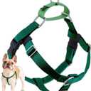 2 Hounds Design Freedom No Pull Dog Harness, Adjustable Harness, Easy Walking & Comfortable Control, Fits Small, Medium & Large Dogs, Solid Colors, Made in USA, 5/8" SM, Kelly Green