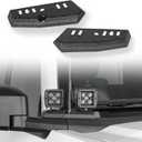 Hooke Road Bronco Ditch Light Brackets Dual A-Pillar Pod Light Mount for 2021 2022 2023 2024 2025 Ford Bronco, Exclude Bronco Sport (1 Pair, Black)