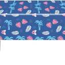 2 Pcs Hawaiian Tropical Palm Leaves Dark Blue Tablecloth Summer Beach Party Decorations 54108 Inches