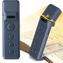 Glocusent Book Lights for Reading at Night, Rechargeable Book Light Clip on - 3 Colors & 5 Brightness, Reading Lights for Books in Bed with Sleep Aid & Timer, Travel Lock, Perfect for Bookworms, Kids (Dark Blue)