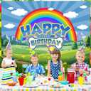 Cartoon Wild Photo Backdrop 6x4ft Blue Dog Paw Theme Birthday Backdrop Kids Happy Birthday Party Decoration Photo Booth Background