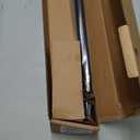 Ivilon Window Treatment Curtain Rod - Square Finials, 1 1/8 in Rod, 72 to 144 Inch, Antique Black