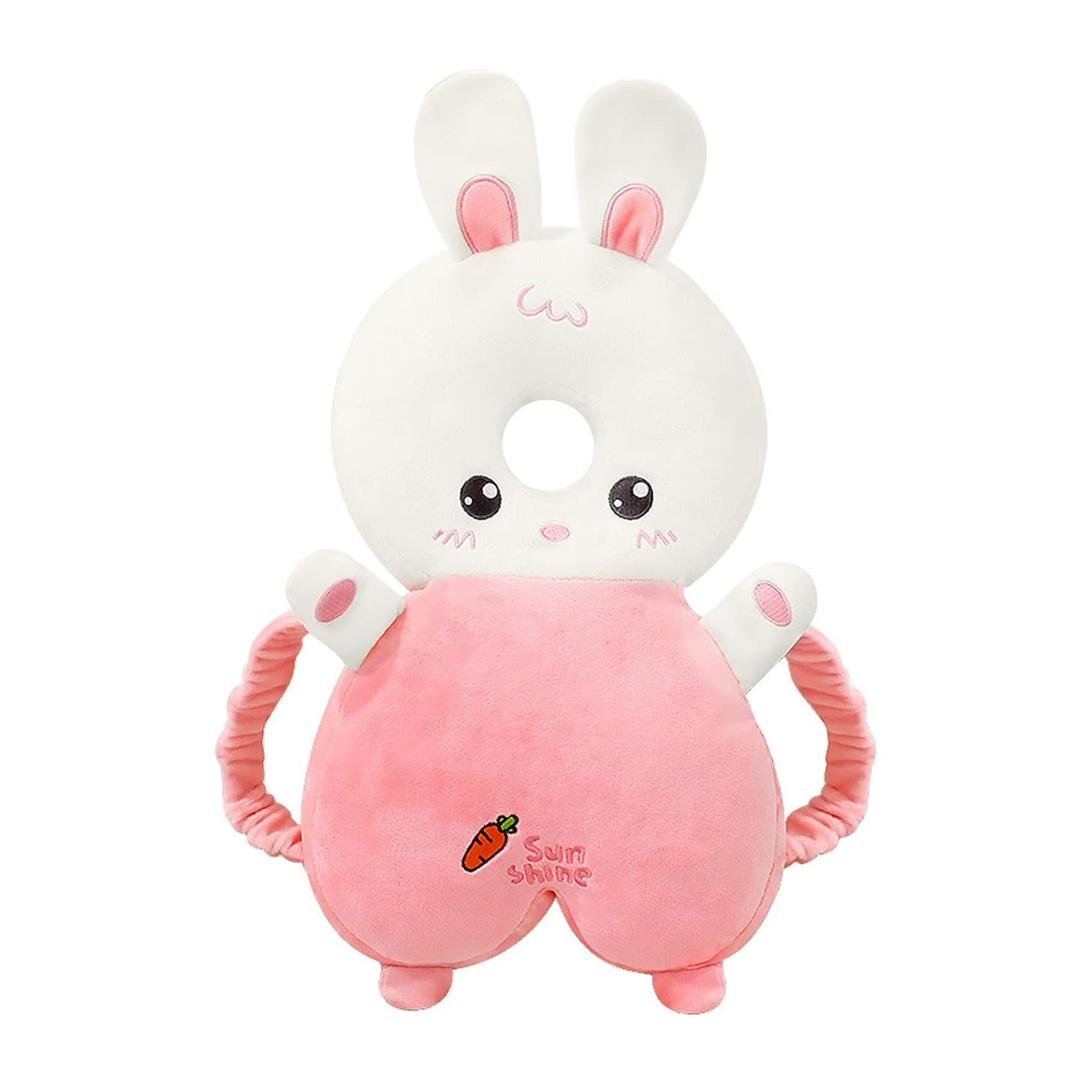 PandaEar Baby Head Protection Backpack, Walker Head Protector Toddler, Adjustable Baby Head Protection Backpack Wear Safety Pad, Soft & Comfortable (Pink Rabbit)