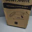 25 oz Disposable Kraft Paper Bowls with Lids and Sporks, 48 Sets Leak-Proof Meal Prep Containers for Hot & Cold Food, Soup, Salad, Snacks, Ice Cream, Desserts, Food Bowls