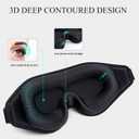 Sleep Eye Mask for Men Women Sleeping Masks, Light Blocking 3D Deep Contoured Eye Shade Cover for Travel Yoga Nap