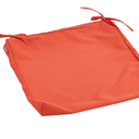 Outdoor Square Cushion Cover Polyester Seat Pad For Garden Patio Furniture Durable Weather Cushion Protector Red Color, 4 Pack