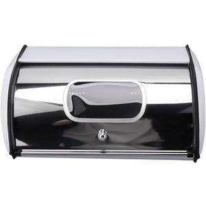 Dioche Large Capacity Bread Storage Container Easy to Multifunctional Storage with Small Window for Kitchen Countertop (White)