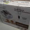 OSITO EMS Foot Massager for Neuropathy Feet Circulation Stimulator with Heat, FSA or HSA Eligible, EMS TENS Foot Leg Massage Machine for Foot Pain Neuropathy Cramps and Diabetes RLS, White