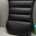 Cross Legged Office Chair, Ergonomic Cloud Criss Cross Desk Chair, Meditation Chair with Wheels, Height Adjustable Seat for ADHD, Wide Kneeling Chair with Back Support (Black)