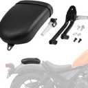 Passenger Seat & Foot Pegs for Rebel 300 500, Motorcycle Rear Seat Footrests Footpegs Kit Replacement Accessories for Honda Rebel 300/500 CMX 300/500 2017-2024 black Passenger Seat