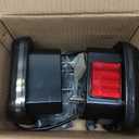 LED Tail Lights Compatible with Wrangler YJ 1987-1995, TJ 1997-2006, CJ5 1976-1983, CJ7 1976-1986, CJ8 1981-1985 Rear License Plate/Running/Brake/Turn Signal/Reverse Light Kit,2PCS Smoke Lens
