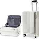 20 Inch Carry-on with USB Port & TSA lock, Expandable Carry on Airline Approved Top Opening Luggage Durable Suitcase Lightweight Hardside Luggage, Travel Carry On with 360° Double Spinner Wheels